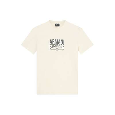 Giorgio Armani A X Armani Exchange für Herren. XM002452AF10334U1074 T-shirt Slim Cream weiß (XS), Lässig, Baumwolle, Kurzarm Giorgio Armani A X Armani Exchange für Herren. XM002452AF10334U1074 T-shirt Slim Cream weiß (XS), Lässig, Baumwolle, Kurzarm