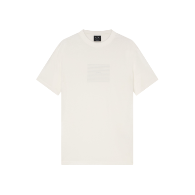 Giorgio Armani A X Armani Exchange für Herren. XM002456AF10356U0009 Weißes Freizeit-T-Shirt (L), Lässig, Baumwolle, Kurzarm Giorgio Armani A X Armani Exchange für Herren. XM002456AF10356U0009 Weißes Freizeit-T-Shirt (L), Lässig, Baumwolle, Kurzarm