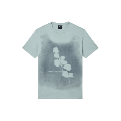 Giorgio Armani A X Armani Exchange für Herren. XM002479AF10358U7210 Blau bedrucktes T-shirt (XS), Lässig, Baumwolle, Kurzarm Giorgio Armani A X Armani Exchange für Herren. XM002479AF10358U7210 Blau bedrucktes T-shirt (XS), Lässig, Baumwolle, Kurzarm