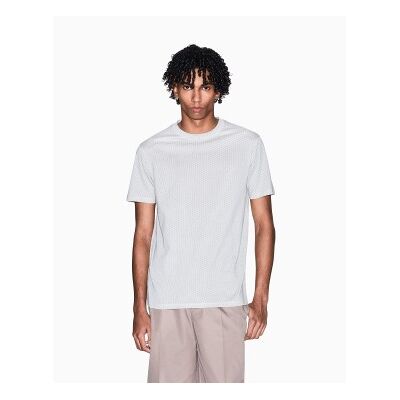 Giorgio Armani A X Armani Exchange für Herren. XM002511AF10356F1168 T-Shirt Regular Fit Allover Logo grau (M), Lässig, Baumwolle, Kurzarm Giorgio Armani A X Armani Exchange für Herren. XM002511AF10356F1168 T-Shirt Regular Fit Allover Logo grau (M), Lässig, Baumwolle, Kurzarm