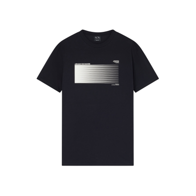 Giorgio Armani A X Armani Exchange für Herren. XM002520AF10334UB101 Blau bedrucktes T-shirt (L), Lässig, Baumwolle, Kurzarm Giorgio Armani A X Armani Exchange für Herren. XM002520AF10334UB101 Blau bedrucktes T-shirt (L), Lässig, Baumwolle, Kurzarm