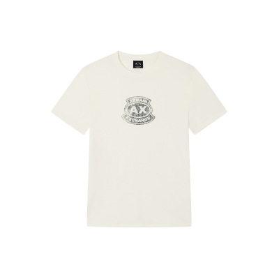 Giorgio Armani A X Armani Exchange für Herren. XM002776AF10356U1074 Klassisches cremefarbenes T-Shirt (XS), Weiß, Lässig, Baumwolle, Kurzarm Giorgio Armani A X Armani Exchange für Herren. XM002776AF10356U1074 Klassisches cremefarbenes T-Shirt (XS), Weiß, Lässig, Baumwolle, Kurzarm