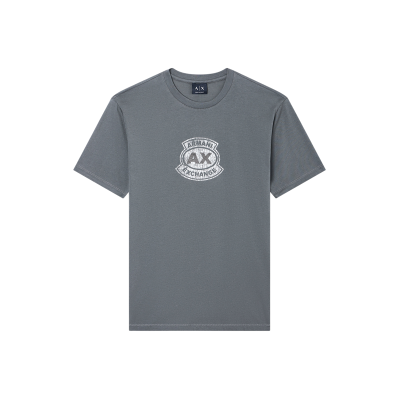 Giorgio Armani A X Armani Exchange für Herren. XM002776AF10356U8144 Logo-T-Shirt grau (M), Lässig, Baumwolle, Kurzarm Giorgio Armani A X Armani Exchange für Herren. XM002776AF10356U8144 Logo-T-Shirt grau (M), Lässig, Baumwolle, Kurzarm