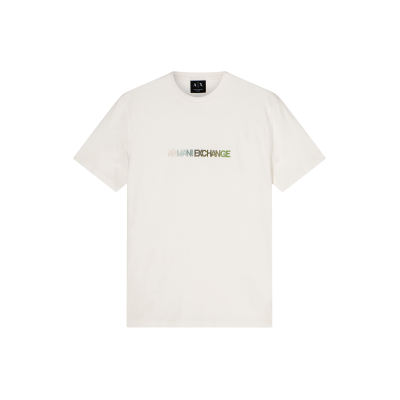 Giorgio Armani A X Armani Exchange für Herren. XM002785AF10358U0009 Weißes Logo-T-Shirt (L), Lässig, Baumwolle, Kurzarm Giorgio Armani A X Armani Exchange für Herren. XM002785AF10358U0009 Weißes Logo-T-Shirt (L), Lässig, Baumwolle, Kurzarm