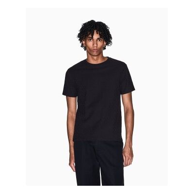 Giorgio Armani A X Armani Exchange für Herren. XM002821AF10337UC001 Schmal geschnittenes T-Shirt mit Rundhalsausschnitt schwarz (XS), Lässig, Baumwolle, Ku Giorgio Armani A X Armani Exchange für Herren. XM002821AF10337UC001 Schmal geschnittenes T-Shirt mit Rundhalsausschnitt schwarz (XS), Lässig, Baumwolle, Ku