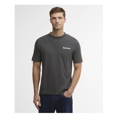Barbour für Herren. MTS1566 Packling T-shirt dunkelgrau (L), Lässig, Baumwolle, Kurzarm Barbour für Herren. MTS1566 Packling T-shirt dunkelgrau (L), Lässig, Baumwolle, Kurzarm