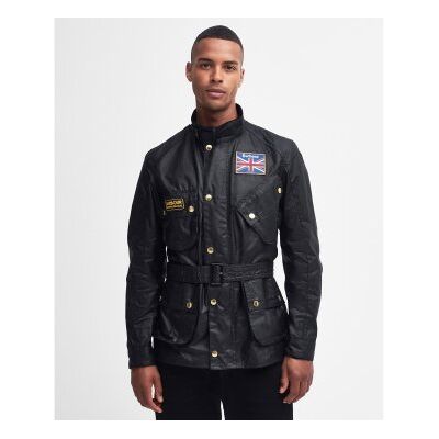 Barbour für Herren. MWX0068 Union Jack International Wax Jacke schwarz (XXL), Lässig, Baumwolle Barbour für Herren. MWX0068 Union Jack International Wax Jacke schwarz (XXL), Lässig, Baumwolle
