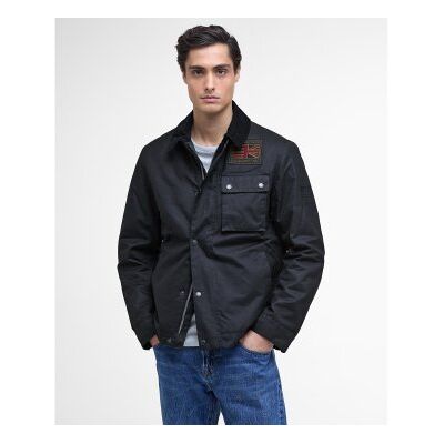Barbour für Herren. MWX1853 Workers Wax Jacke schwarz (L), Lässig, Baumwolle Barbour für Herren. MWX1853 Workers Wax Jacke schwarz (L), Lässig, Baumwolle
