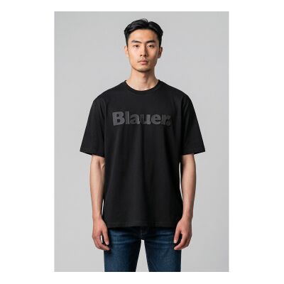 Blauer für Herren. 26SBLUH02287 Bourn T-shirt schwarz (XL), Lässig, Baumwolle, Kurzarm Blauer für Herren. 26SBLUH02287 Bourn T-shirt schwarz (XL), Lässig, Baumwolle, Kurzarm