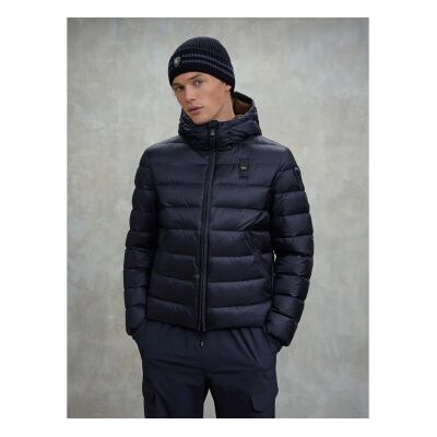 Blauer für Herren. 25WBLUC03086 Acton marineblaue Kapuzenjacke mit Kapuze (L), Lässig, Polyamid Blauer für Herren. 25WBLUC03086 Acton marineblaue Kapuzenjacke mit Kapuze (L), Lässig, Polyamid