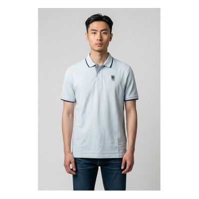 Blauer für Herren. 26SBLUT02288 Blaues Poloshirt von Damon (M), Lässig, Baumwolle, Kurzarm Blauer für Herren. 26SBLUT02288 Blaues Poloshirt von Damon (M), Lässig, Baumwolle, Kurzarm