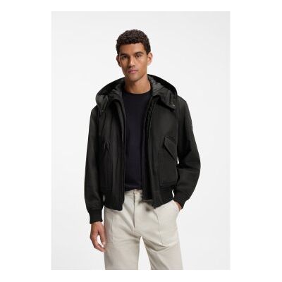 Boss für Herren. 50560985 Bomberjacke Onorve, schwarz (50), Lässig, Polyester Boss für Herren. 50560985 Bomberjacke Onorve, schwarz (50), Lässig, Polyester