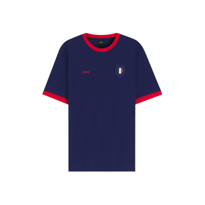 Boss für Herren. 50562134 Lux T-shirt blau (XXL), Lässig, Baumwolle, Kurzarm Boss für Herren. 50562134 Lux T-shirt blau (XXL), Lässig, Baumwolle, Kurzarm