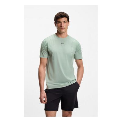 Boss für Herren. 50554404 Active Push-T-Shirt grün (M), Lässig, Sportlich, Polyester, Kurzarm Boss für Herren. 50554404 Active Push-T-Shirt grün (M), Lässig, Sportlich, Polyester, Kurzarm