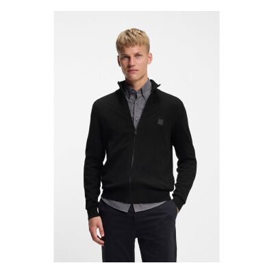 Boss für Herren. 50543692 Kanozip Jacke schwarz (S), Lässig, Baumwolle Boss für Herren. 50543692 Kanozip Jacke schwarz (S), Lässig, Baumwolle