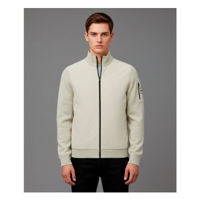 Boss für Herren. 50556153 Momentum Jacke beige (S), Lässig, Polyester Boss für Herren. 50556153 Momentum Jacke beige (S), Lässig, Polyester