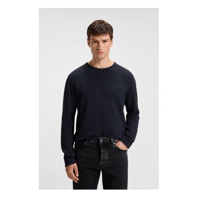Boss für Herren. 50520725 Pullover Tempesto navy (M), Lässig, Baumwolle, Marine Boss für Herren. 50520725 Pullover Tempesto navy (M), Lässig, Baumwolle, Marine