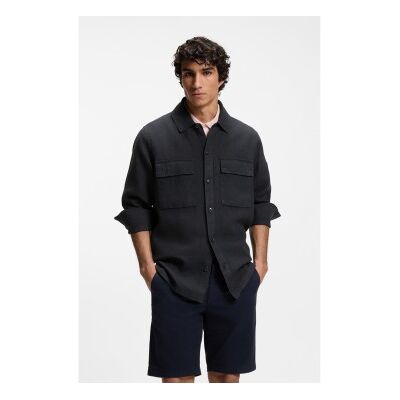 Boss für Herren. 50558928 Hemd Locky 3 navy (S), Lässig, Baumwolle, Langarm, Marine Boss für Herren. 50558928 Hemd Locky 3 navy (S), Lässig, Baumwolle, Langarm, Marine