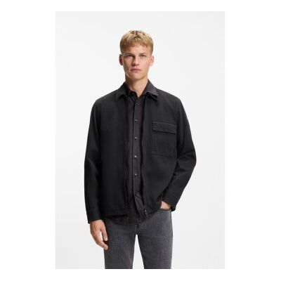Boss für Herren. 50553706 Lorum Jacke schwarz (XL), Lässig, Baumwolle Boss für Herren. 50553706 Lorum Jacke schwarz (XL), Lässig, Baumwolle