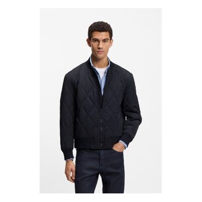 Boss für Herren. 50543619 Osnape Jacke navy (50), Lässig, Polyester, Marine Boss für Herren. 50543619 Osnape Jacke navy (50), Lässig, Polyester, Marine
