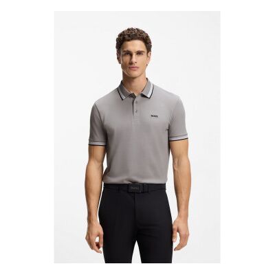 Boss für Herren. 50469055 Poloshirt Paddy grau (XL), Lässig, Baumwolle, Kurzarm Boss für Herren. 50469055 Poloshirt Paddy grau (XL), Lässig, Baumwolle, Kurzarm