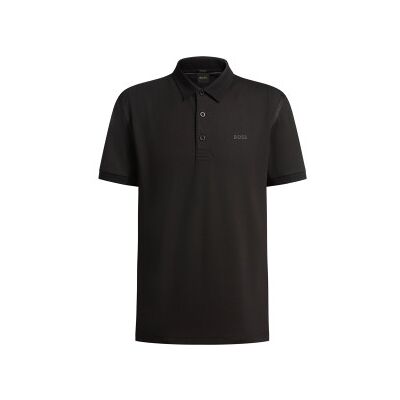 Boss für Herren. 50531020 Paddy Tape Poloshirt schwarz (XS), Lässig, Baumwolle, Kurzarm Boss für Herren. 50531020 Paddy Tape Poloshirt schwarz (XS), Lässig, Baumwolle, Kurzarm