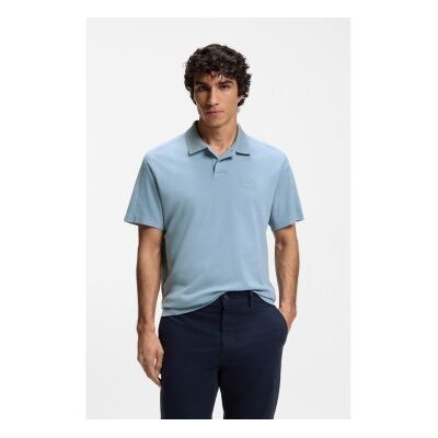Boss für Herren. 50559146 Polo Relaxed Fit hellblau (S), Lässig, Baumwolle, Kurzarm Boss für Herren. 50559146 Polo Relaxed Fit hellblau (S), Lässig, Baumwolle, Kurzarm