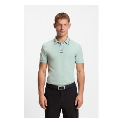 Boss für Herren. 50554547 Türkisfarbenes Poloshirt von Paule (XL), Lässig, Baumwolle, Kurzarm Boss für Herren. 50554547 Türkisfarbenes Poloshirt von Paule (XL), Lässig, Baumwolle, Kurzarm