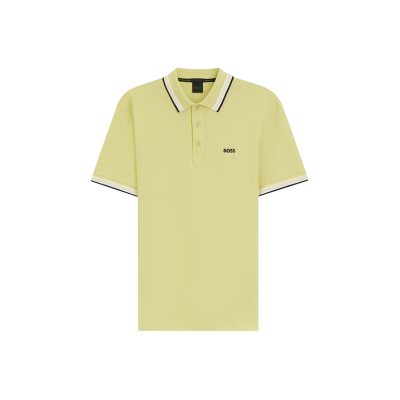 Boss für Herren. 50469055 Polo Paddy gelb (M), Lässig, Baumwolle, Kurzarm Boss für Herren. 50469055 Polo Paddy gelb (M), Lässig, Baumwolle, Kurzarm