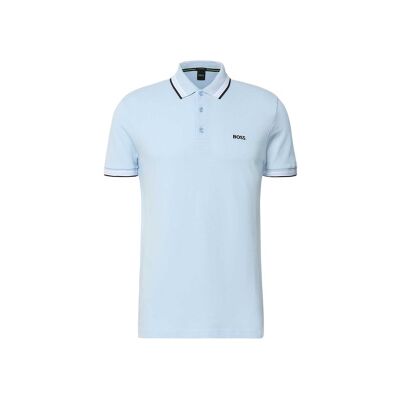 Boss für Herren. 50469055 Paddy Polo (L), Blau, Lässig, Baumwolle, Kurzarm Boss für Herren. 50469055 Paddy Polo (L), Blau, Lässig, Baumwolle, Kurzarm