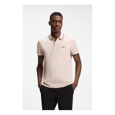 Boss für Herren. 50469055 Polo Paddy beige (M), Lässig, Baumwolle, Kurzarm Boss für Herren. 50469055 Polo Paddy beige (M), Lässig, Baumwolle, Kurzarm