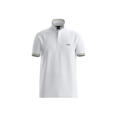 Boss für Herren. 50469055 Weißes Paddy-Poloshirt (XL), Lässig, Baumwolle, Kurzarm Boss für Herren. 50469055 Weißes Paddy-Poloshirt (XL), Lässig, Baumwolle, Kurzarm