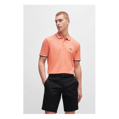 Boss für Herren. 50469055 Paddy orangefarbenes Poloshirt (3XL), Lässig, Baumwolle, Kurzarm Boss für Herren. 50469055 Paddy orangefarbenes Poloshirt (3XL), Lässig, Baumwolle, Kurzarm