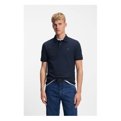 Boss für Herren. 50507803 Marineblaues Passagier-Poloshirt (M), Lässig, Baumwolle, Kurzarm Boss für Herren. 50507803 Marineblaues Passagier-Poloshirt (M), Lässig, Baumwolle, Kurzarm
