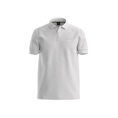 Boss für Herren. 50554574 Polo Pio (S), Weiß, Lässig, Baumwolle, Kurzarm Boss für Herren. 50554574 Polo Pio (S), Weiß, Lässig, Baumwolle, Kurzarm
