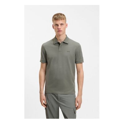 Boss für Herren. 50507813 Graues Prime-Poloshirt (L), Lässig, Baumwolle, Kurzarm Boss für Herren. 50507813 Graues Prime-Poloshirt (L), Lässig, Baumwolle, Kurzarm