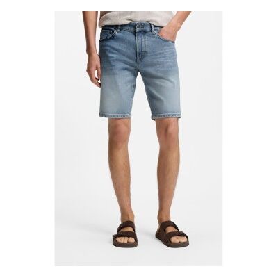 Boss für Herren. 50559892 Kurze Hose Maine blau (44), Lässig, Baumwolle, Denim Boss für Herren. 50559892 Kurze Hose Maine blau (44), Lässig, Baumwolle, Denim