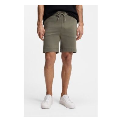 Boss für Herren. 50511726 Felpa-Shorts mit grünem Aufnäher (XXL), Lässig, Baumwolle Boss für Herren. 50511726 Felpa-Shorts mit grünem Aufnäher (XXL), Lässig, Baumwolle