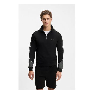 Boss für Herren. 50554780 Sweatshirt mit Reißverschluss und kontrastierenden schwarzen Details (XXL), Lässig, Heimtextilien, Baumwolle Boss für Herren. 50554780 Sweatshirt mit Reißverschluss und kontrastierenden schwarzen Details (XXL), Lässig, Heimtextilien, Baumwolle
