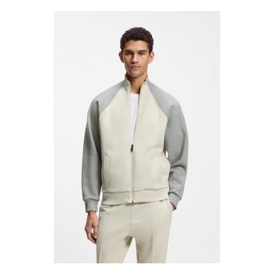 Boss für Herren. 50553566 Baumwollsweatshirt mit beiger Kontrastpaspel (3XL), Lässig, Sportlich, Baumwolle Boss für Herren. 50553566 Baumwollsweatshirt mit beiger Kontrastpaspel (3XL), Lässig, Sportlich, Baumwolle