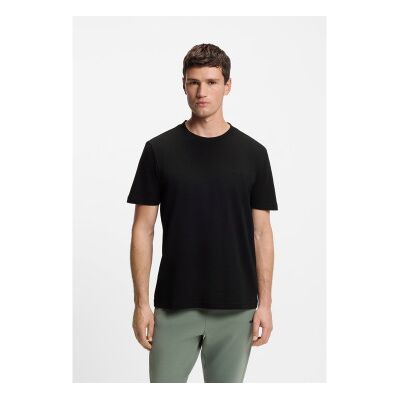Boss für Herren. 50529941 Taddy T-shirt schwarz (L), Lässig, Baumwolle, Kurzarm Boss für Herren. 50529941 Taddy T-shirt schwarz (L), Lässig, Baumwolle, Kurzarm