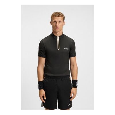 Boss für Herren. 50543347 Taylor T-shirt schwarz (L), Sportlich, Multisport, Polyester, Kurzarm Boss für Herren. 50543347 Taylor T-shirt schwarz (L), Sportlich, Multisport, Polyester, Kurzarm