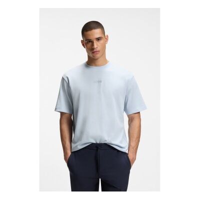 Boss für Herren. 50519368 Oversize fit T-Shirt hellblau (XL), Lässig, Baumwolle, Kurzarm Boss für Herren. 50519368 Oversize fit T-Shirt hellblau (XL), Lässig, Baumwolle, Kurzarm