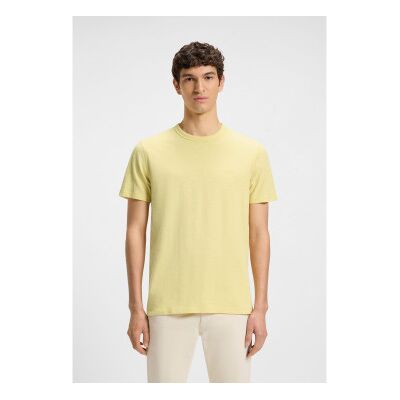 Boss für Herren. 50508243 Tegood gelbes T-shirt (M), Lässig, Polyester, Kurzarm Boss für Herren. 50508243 Tegood gelbes T-shirt (M), Lässig, Polyester, Kurzarm