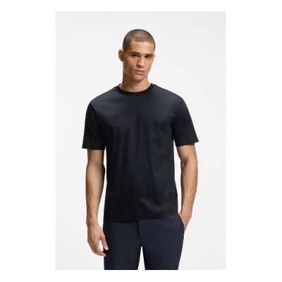 Boss für Herren. 50548334 Marineblaues Clash-T-Shirt (M), Lässig, Baumwolle, Kurzarm Boss für Herren. 50548334 Marineblaues Clash-T-Shirt (M), Lässig, Baumwolle, Kurzarm