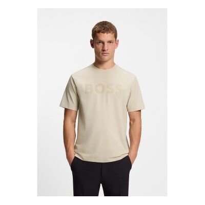 Boss für Herren. 50553636 Ikonisches Logo-T-Shirt beige (XL), Lässig, Baumwolle, Kurzarm Boss für Herren. 50553636 Ikonisches Logo-T-Shirt beige (XL), Lässig, Baumwolle, Kurzarm