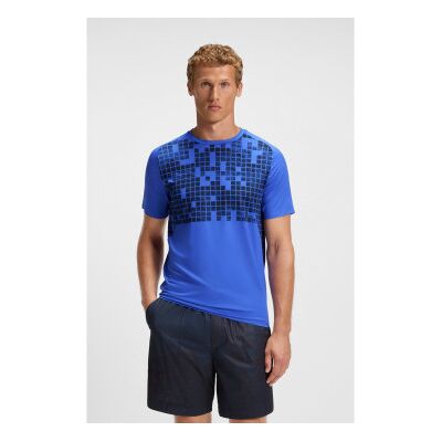 Boss für Herren. 50557694 Jump Tech T-shirt blau (M), Lässig, Sportlich, Polyester, Kurzarm Boss für Herren. 50557694 Jump Tech T-shirt blau (M), Lässig, Sportlich, Polyester, Kurzarm