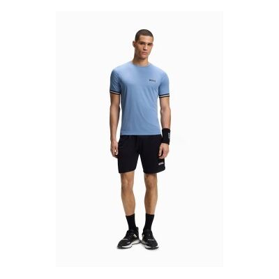 Boss für Herren. 50559207 Aktiv-T-Shirt blau (3XL), Lässig, Polyester, Kurzarm Boss für Herren. 50559207 Aktiv-T-Shirt blau (3XL), Lässig, Polyester, Kurzarm
