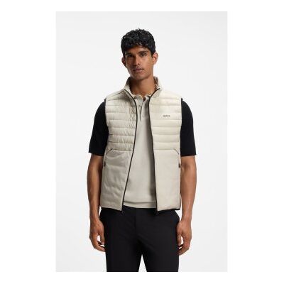 Boss für Herren. 50545867 Urbanex Weste beige (S), Lässig, Polyester Boss für Herren. 50545867 Urbanex Weste beige (S), Lässig, Polyester