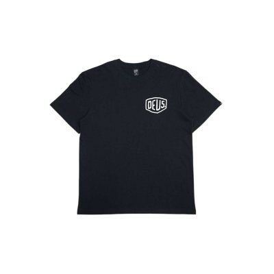 Deus Ex Machina für Herren. D261MTS146 Frontage T-shirt schwarz (XXL), Lässig, Baumwolle, Kurzarm Deus Ex Machina für Herren. D261MTS146 Frontage T-shirt schwarz (XXL), Lässig, Baumwolle, Kurzarm